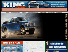 Tablet Screenshot of kingautomotivesales.com